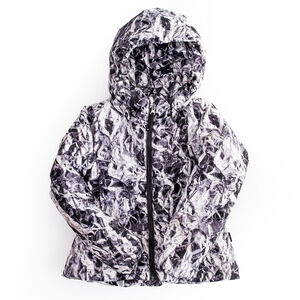 Molo Hildegarde Silver Foil Kids Girls Puffer Jacket + Hood | EU 128 (US 8)